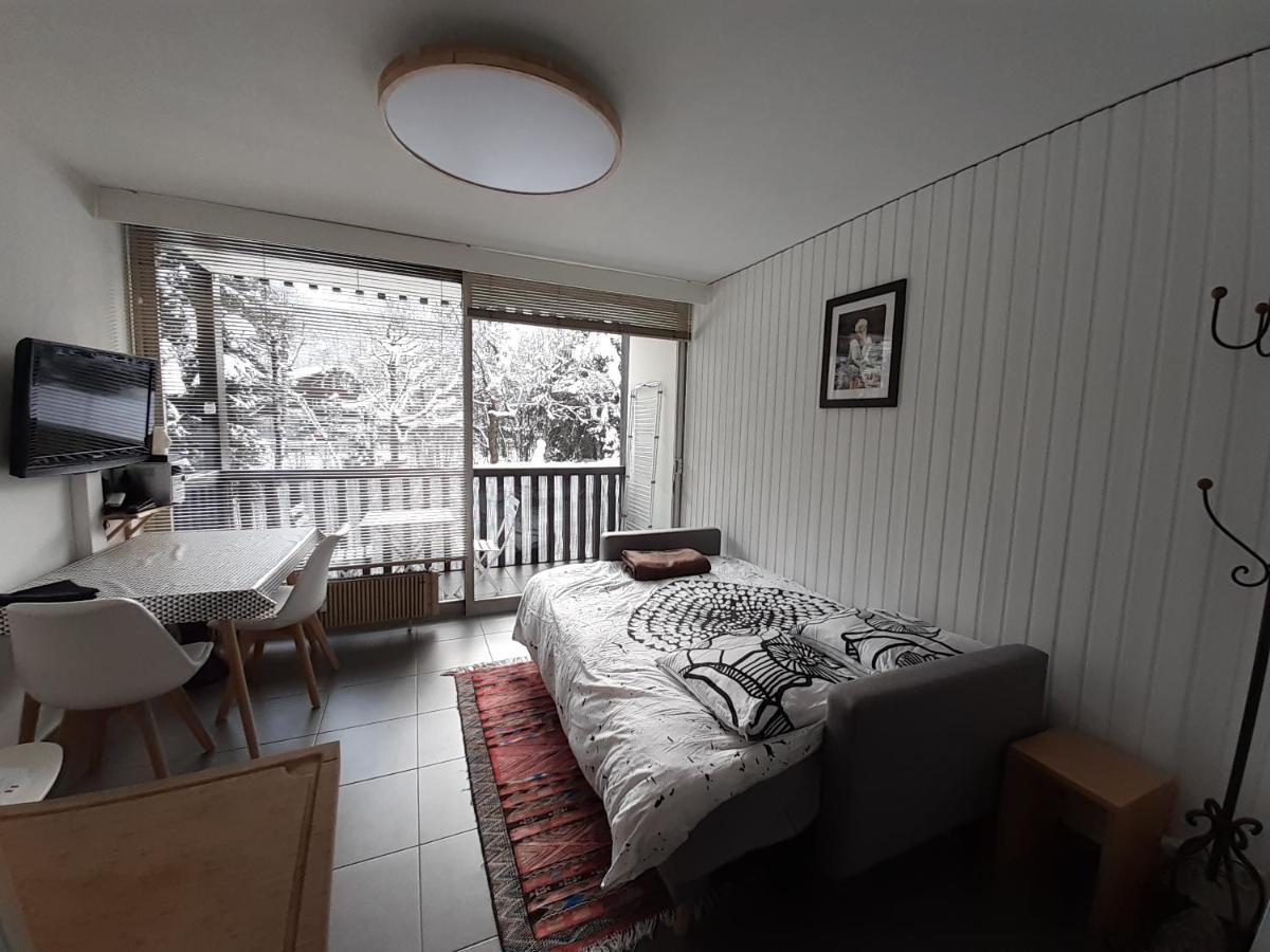 Studio Quartier Calme Centre Ville Vue Mont Blanc Chamonix Exterior foto