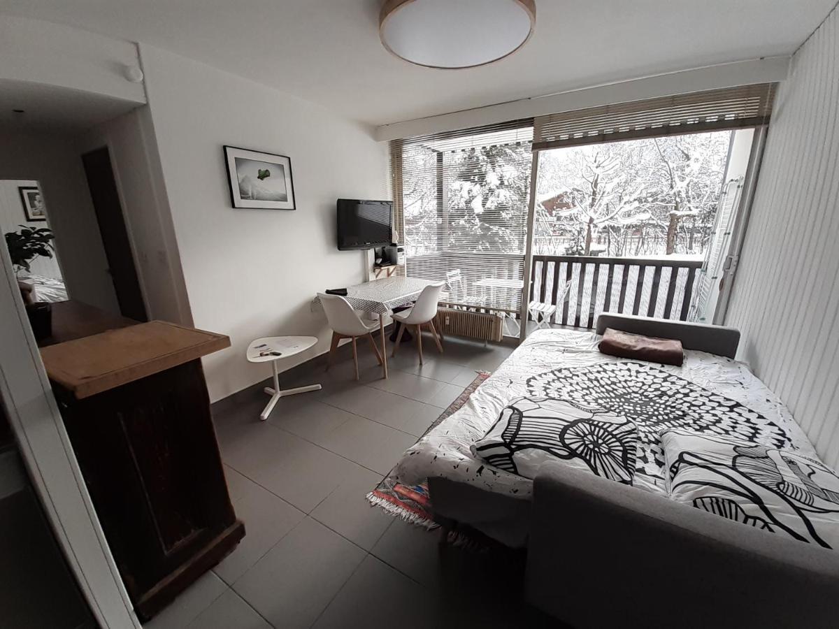 Studio Quartier Calme Centre Ville Vue Mont Blanc Chamonix Exterior foto